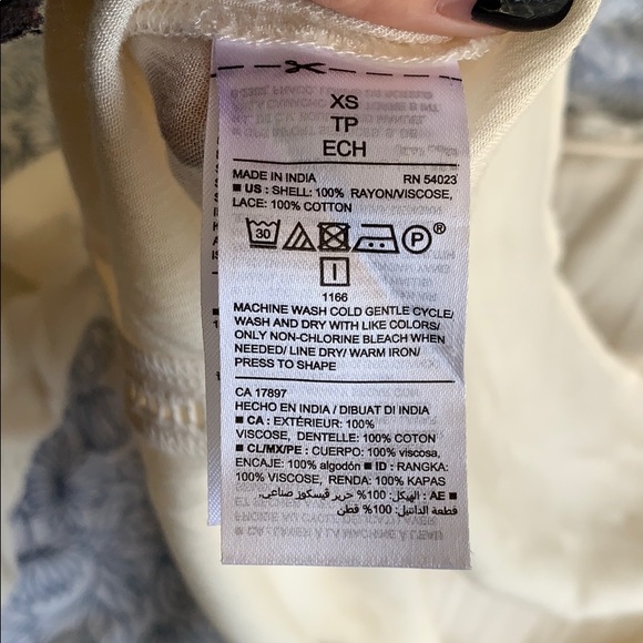 NWT OLD NAVY cream boho peasant blouse - Picture 6 of 13